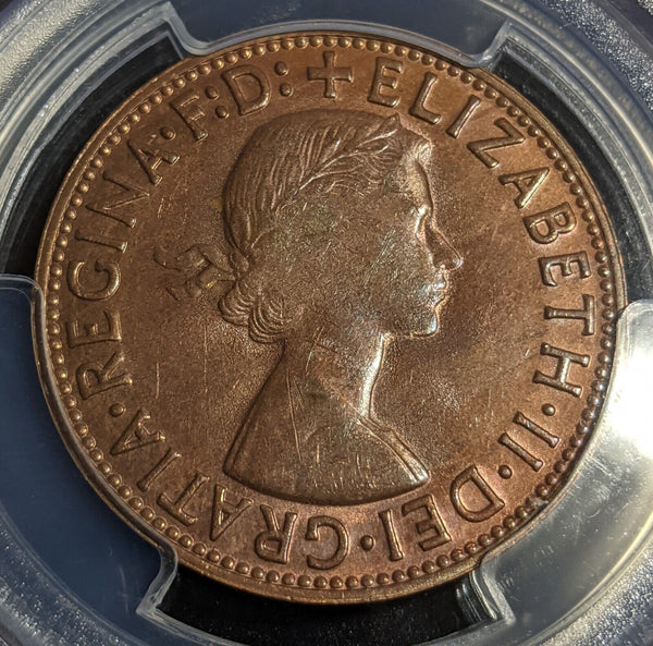 1964. Y (p) Penny 1d Australia MS63BN PCGS Choice UNC #2879