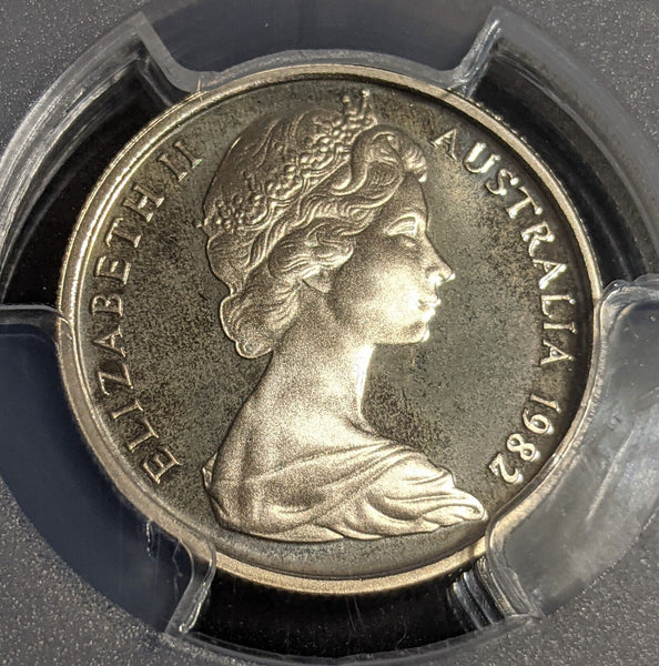 1982 Proof Five Cent 5c Australia PCGS PR68DCAM FDC UNC #2885