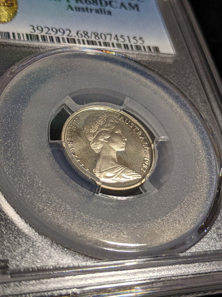 1982 Proof Five Cent 5c Australia PCGS PR68DCAM FDC UNC #2885