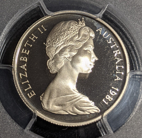 1981 Proof Five Cent 5c Australia PCGS PR68DCAM FDC UNC #2884