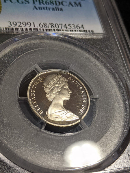 1981 Proof Five Cent 5c Australia PCGS PR68DCAM FDC UNC #2884