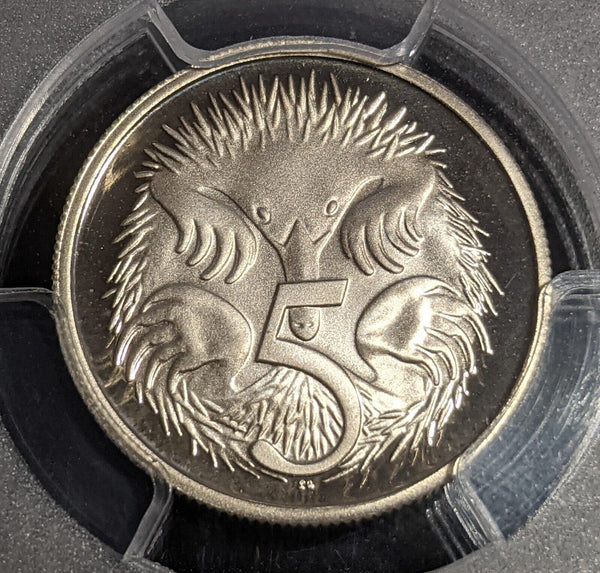 1981 Proof Five Cent 5c Australia PCGS PR68DCAM FDC UNC #2884