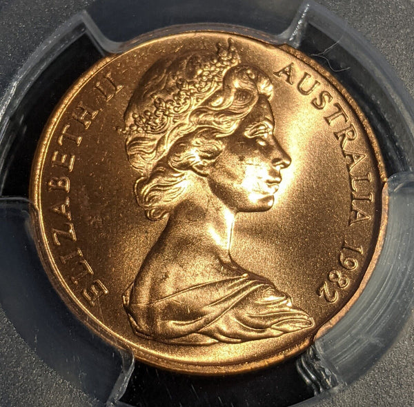 1982 Two Cent 2c Australia PCGS MS66RD GEM UNC #2886