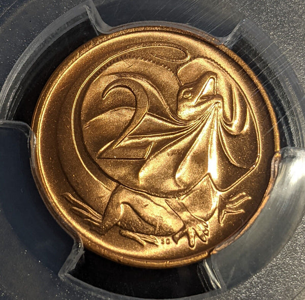 1982 Two Cent 2c Australia PCGS MS66RD GEM UNC #2886