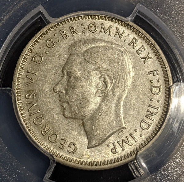 1943 S Shilling 1/- Australia PCGS AU58 aUNC #2894