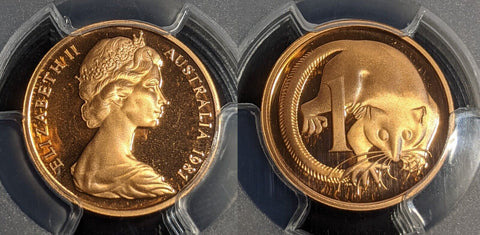 1981 Proof One Cent 1c Australia PCGS PR68DCAM FDC UNC #2902