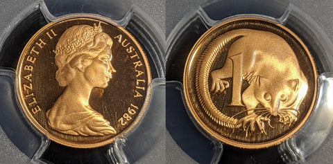 1982 Proof One Cent 1c Australia PCGS PR69DCAM FDC UNC #2901