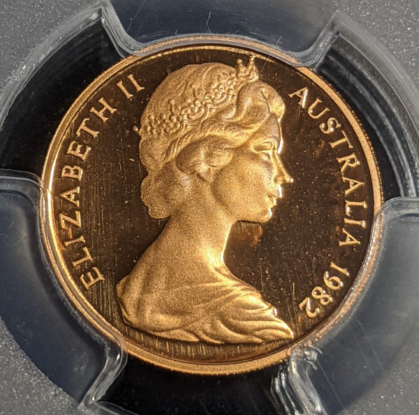 1982 Proof One Cent 1c Australia PCGS PR69DCAM FDC UNC #2901