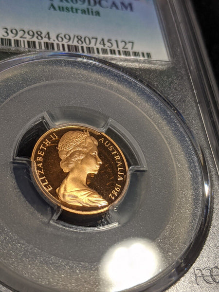 1982 Proof One Cent 1c Australia PCGS PR69DCAM FDC UNC #2901