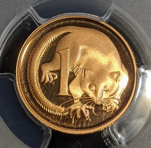 1982 Proof One Cent 1c Australia PCGS PR69DCAM FDC UNC #2901