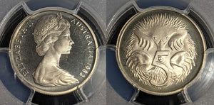 1982 Proof Five Cent 5c Australia PCGS PR68DCAM FDC UNC #2916