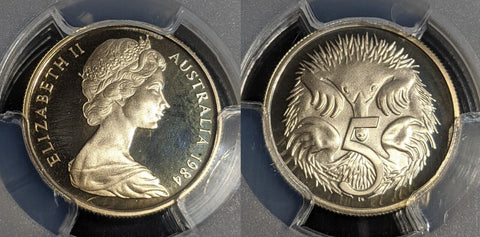 1984 Proof Five Cent 5c Australia PCGS PR68DCAM FDC UNC #2912
