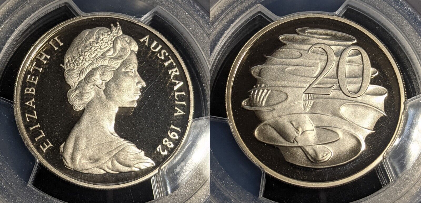 1982 Proof Twenty Cent 20c Australia PCGS PR69DCAM FDC UNC #2913