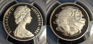 1982 Proof Twenty Cent 20c Australia PCGS PR69DCAM FDC UNC #2913