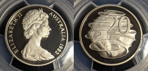 1982 Proof Twenty Cent 20c Australia PCGS PR69DCAM FDC UNC #2913