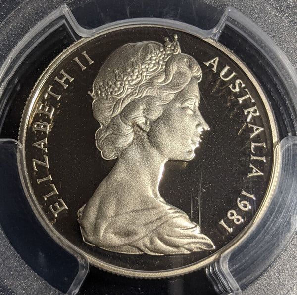 1981 Proof Ten Cent 10c Australia PCGS PR68DCAM FDC UNC #2918
