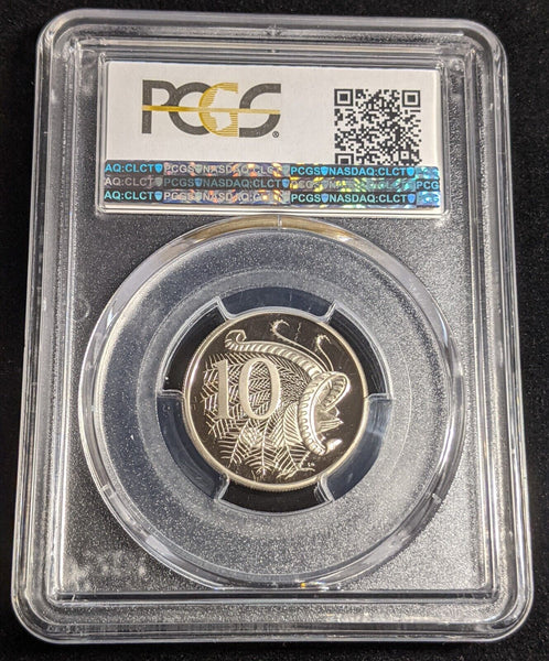 1981 Proof Ten Cent 10c Australia PCGS PR68DCAM FDC UNC #2918