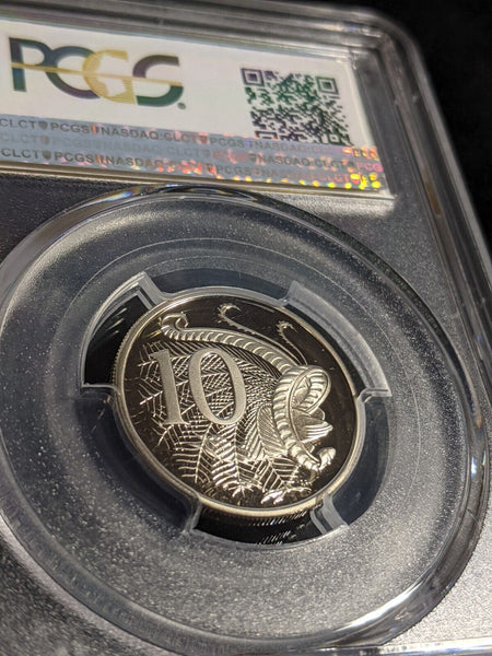 1981 Proof Ten Cent 10c Australia PCGS PR68DCAM FDC UNC #2918