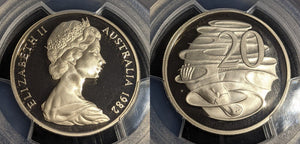 1982 Proof Twenty Cent 20c Australia PCGS PR69DCAM FDC UNC #2920