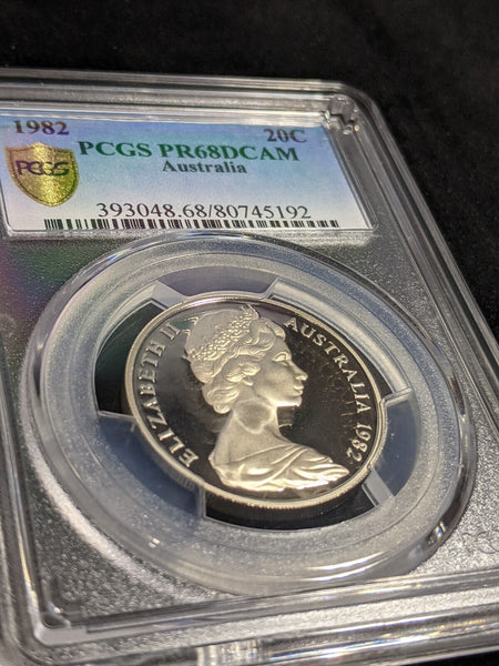 1982 Proof Twenty Cent 20c Australia PCGS PR69DCAM FDC UNC #2920
