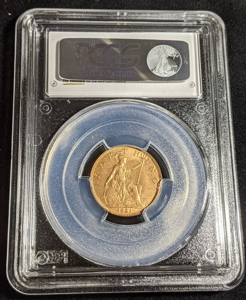 Great Britain 1931 Farthing 1/4d PCGS MS65RD GEM UNC #2932