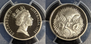 1998 Proof Five Cent 5c Australia PCGS PR70DCAM FDC UNC #2950
