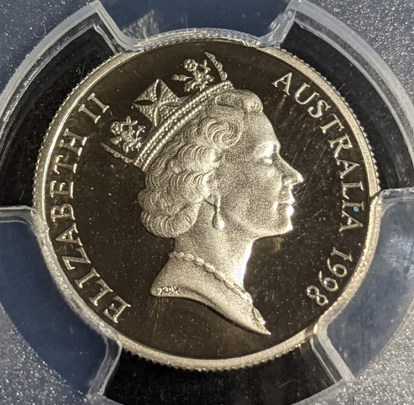 1998 Proof Five Cent 5c Australia PCGS PR70DCAM FDC UNC #2950