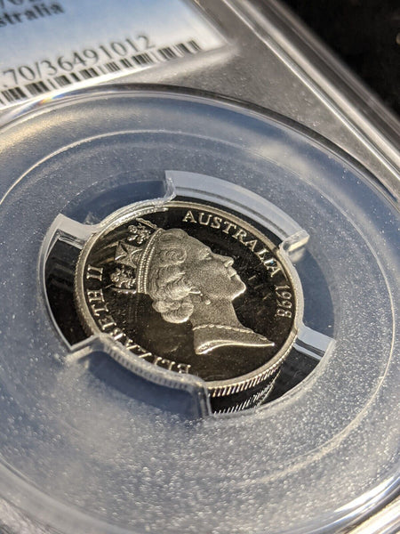 1998 Proof Five Cent 5c Australia PCGS PR70DCAM FDC UNC #2950