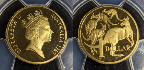 1987 Proof One Dollar $1 Australia PCGS PR69DCAM FDC UNC #2951