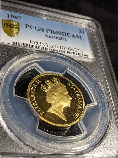 1987 Proof One Dollar $1 Australia PCGS PR69DCAM FDC UNC #2951
