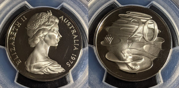 1975 Proof Twenty Cent 20c Australia PCGS PR69DCAM FDC UNC #2959