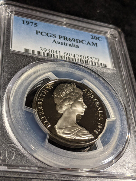 1975 Proof Twenty Cent 20c Australia PCGS PR69DCAM FDC UNC #2959