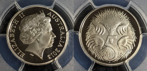 2013 Proof Five Cent 5c Australia PCGS PR70DCAM FDC UNC #2962