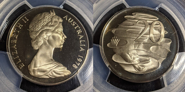 1978 Proof Twenty Cent 20c Australia PCGS PR68DCAM FDC UNC #2960