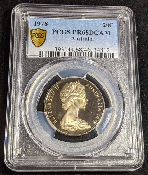 1978 Proof Twenty Cent 20c Australia PCGS PR68DCAM FDC UNC #2960