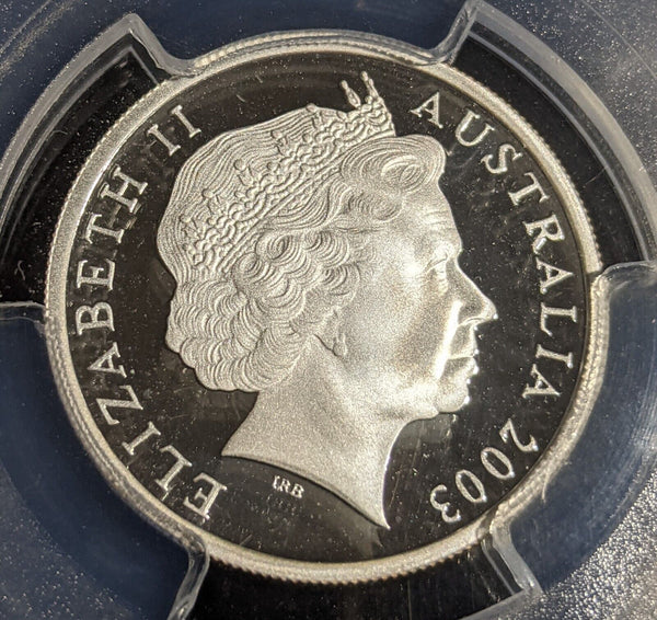2003 Proof Silver Ten Cent 10c Australia PCGS PR70DCAM FDC UNC #2961