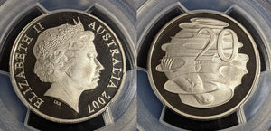2007 Proof Twenty Cent 20c Australia PCGS PR69DCAM FDC UNC #2978