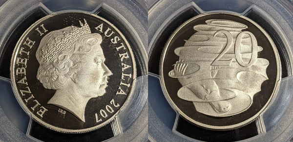 2007 Proof Twenty Cent 20c Australia PCGS PR69DCAM FDC UNC #2978