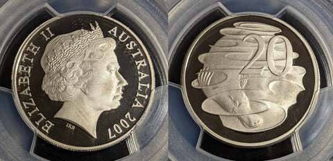 2007 Proof Twenty Cent 20c Australia PCGS PR69DCAM FDC UNC #2978