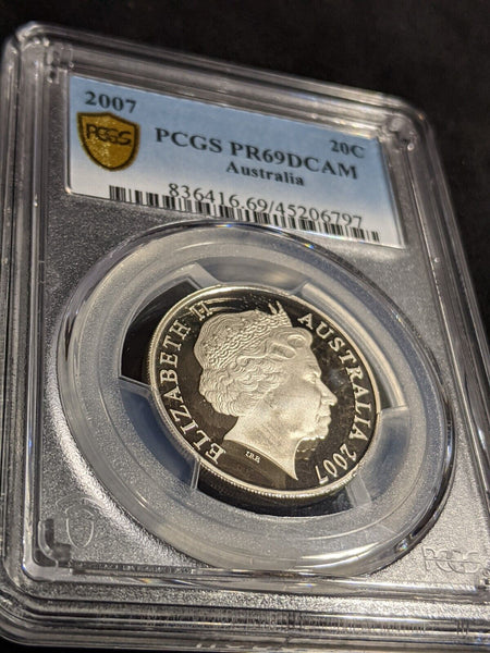 2007 Proof Twenty Cent 20c Australia PCGS PR69DCAM FDC UNC #2978