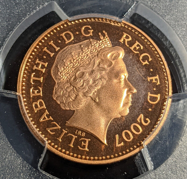 Great Britain 2007 Proof One Pence 1P S-B5 PCGS PCGS PR68DCAM FDC UNC #2982