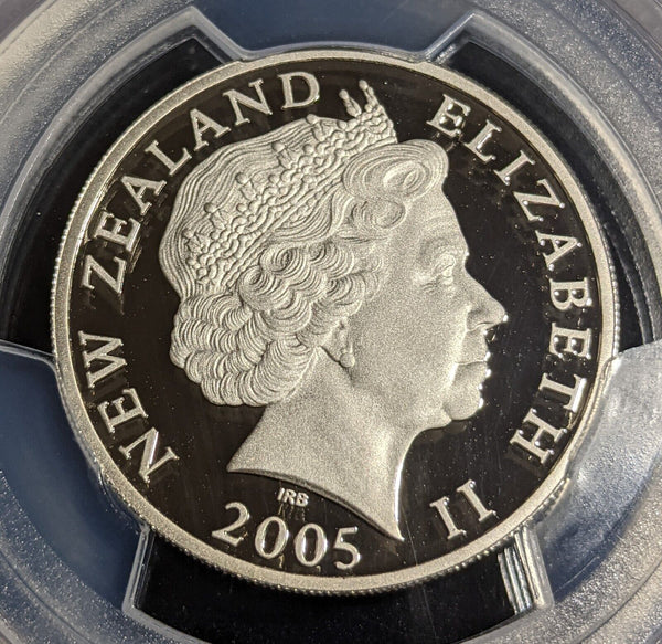 New Zealand 2005 Proof Twenty Cent 20c PCGS PR70DCAM FDC UNC POP 1/0 #2985