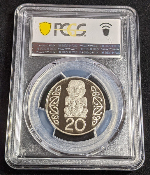 New Zealand 2005 Proof Twenty Cent 20c PCGS PR70DCAM FDC UNC POP 1/0 #2985