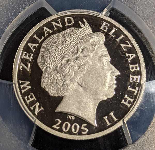 New Zealand 2005 Proof Ten Cent 10c PCGS PR70DCAM FDC UNC POP 1/0 #2986