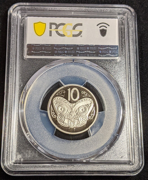 New Zealand 2005 Proof Ten Cent 10c PCGS PR70DCAM FDC UNC POP 1/0 #2986