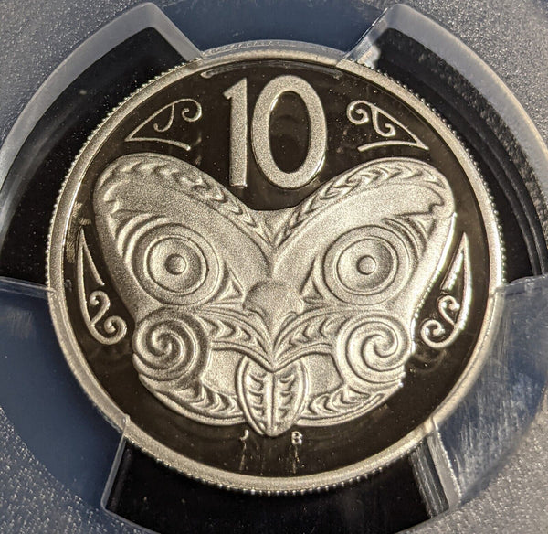 New Zealand 2005 Proof Ten Cent 10c PCGS PR70DCAM FDC UNC POP 1/0 #2986