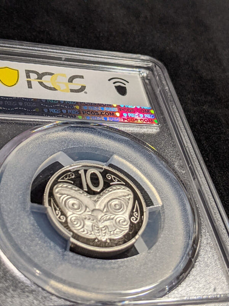 New Zealand 2005 Proof Ten Cent 10c PCGS PR70DCAM FDC UNC POP 1/0 #2986