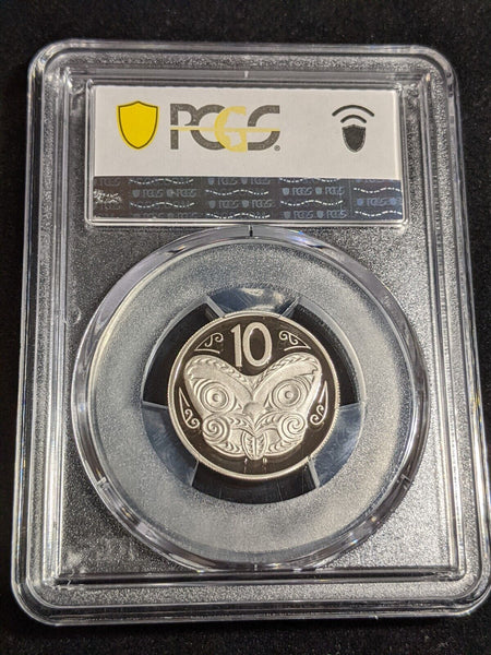 New Zealand 2006 Proof Ten Cent 10c PCGS PR70DCAM FDC UNC POP 1/0 #2984