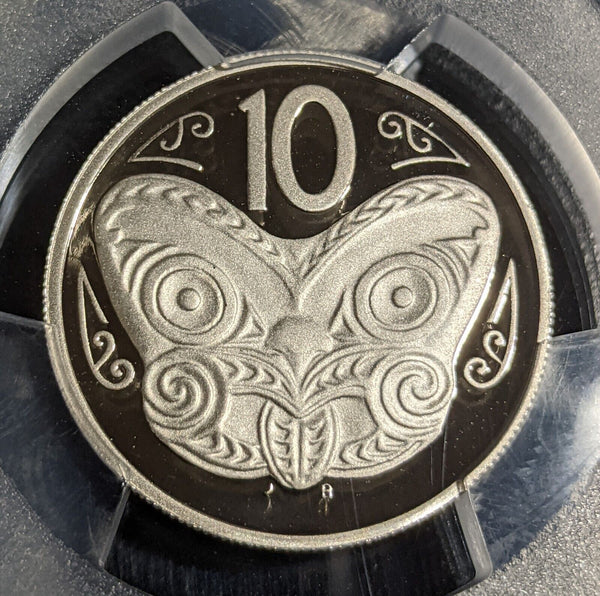New Zealand 2006 Proof Ten Cent 10c PCGS PR70DCAM FDC UNC POP 1/0 #2984