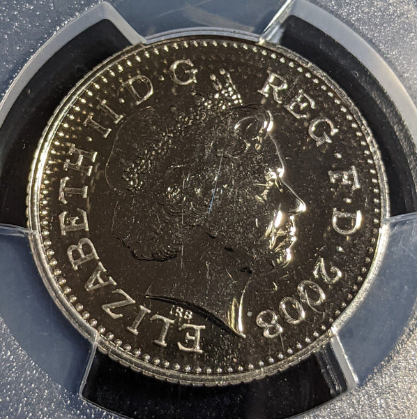 Great Britain 2008 Ten Pence 10p S-F5 PCGS MS65 GEM UNC #2987